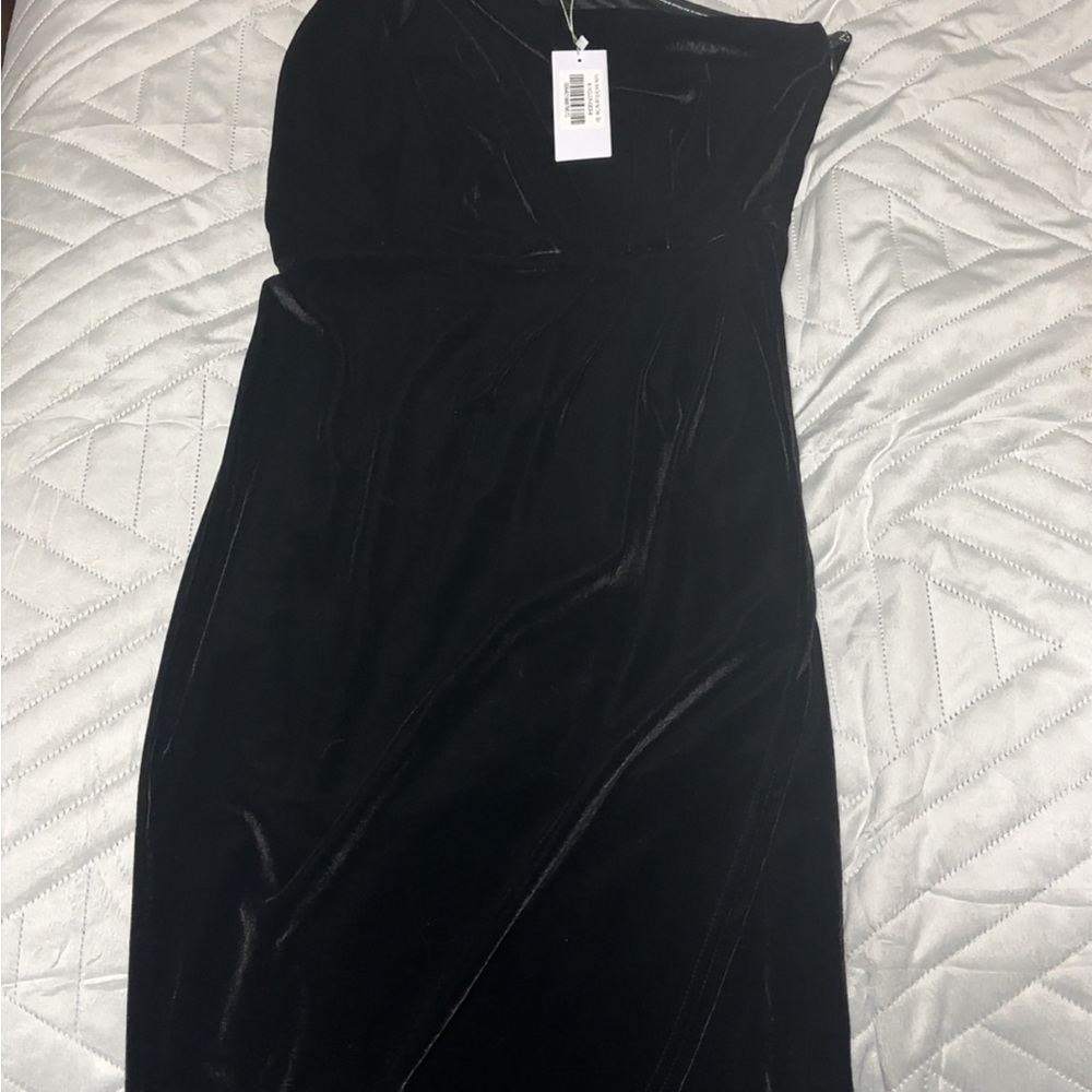 Baltic Born One Shoulder Black Dress